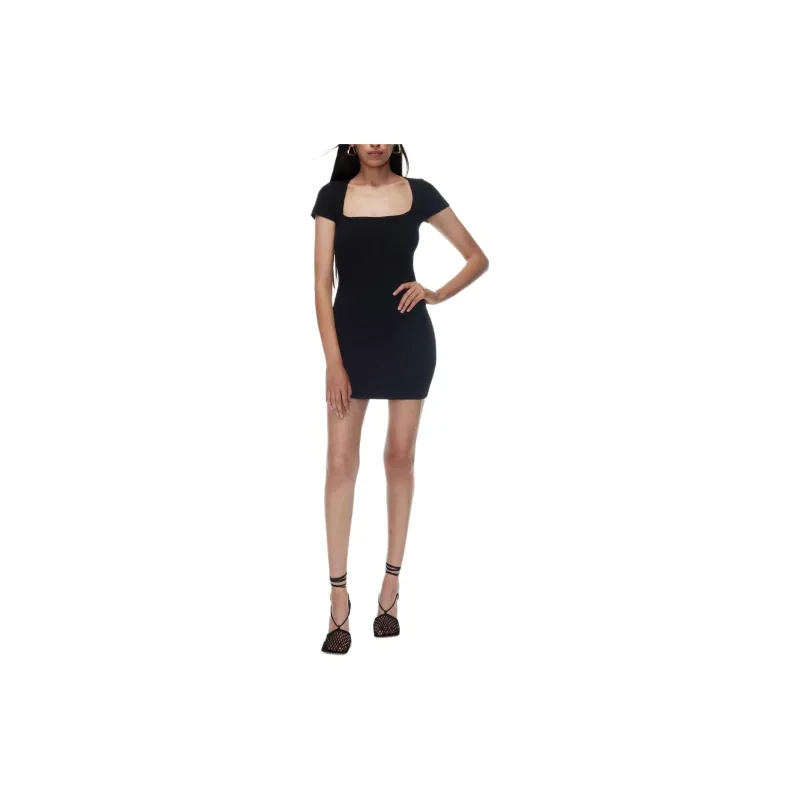 ARITZIA Babaton Emerge Dress Short-Sleeved Dresses Women's BLACK/Black-2