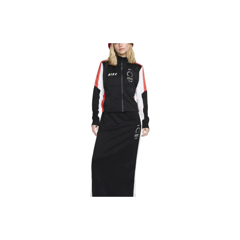 Nike Jackets Coats Women's Black Light Deep Red White-2