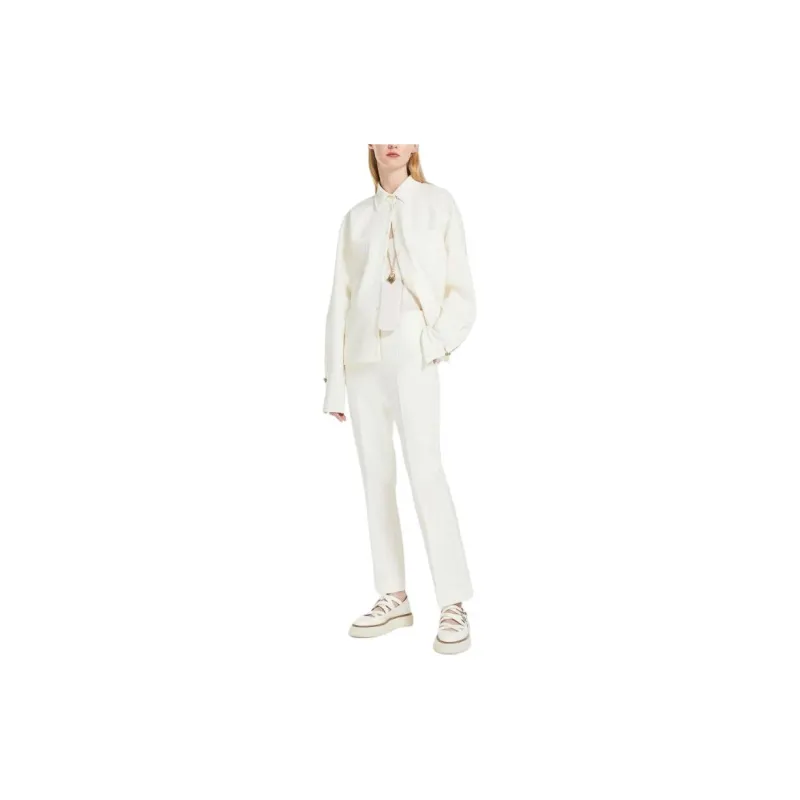 MaxMara High Waist Slim Fit Trousers-1