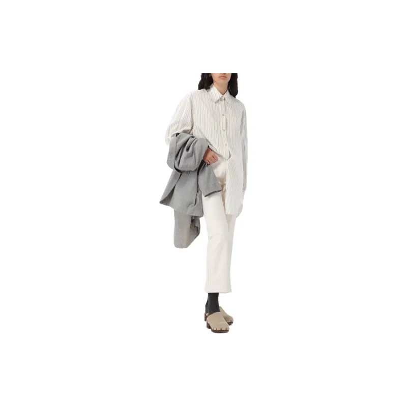 ISABEL MARANT Long Sleeved Striped Buttoned Shirt-2