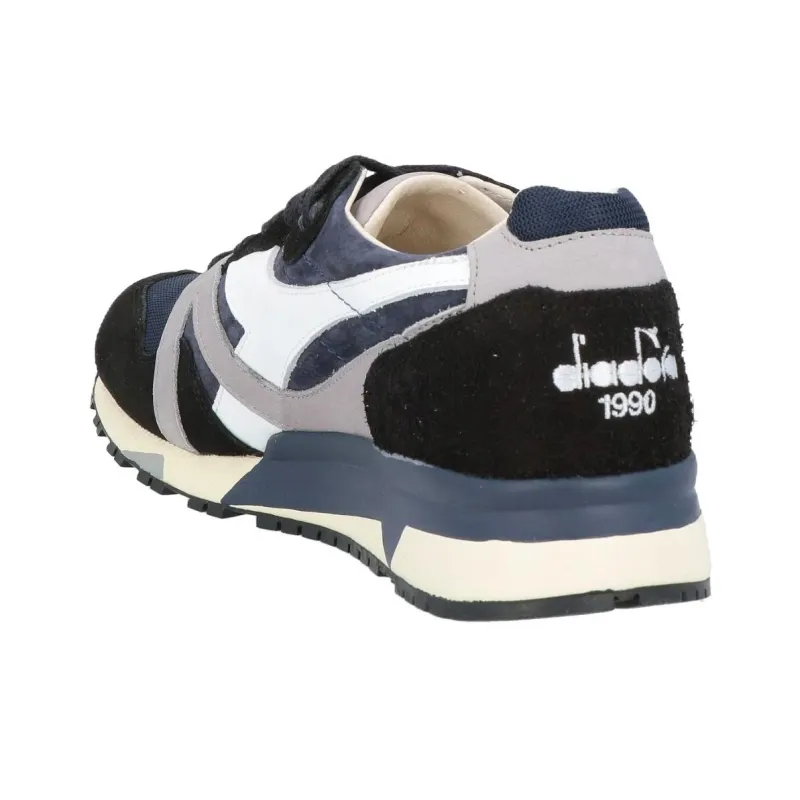 Diadora Heritage Anti Slip Wear Resistant Low Top Casual Shoes Men's Blue-3
