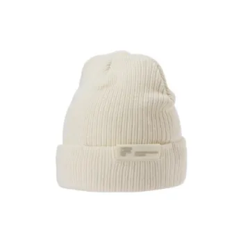 FILA FUSION Acrylic Beanies Unisex Vanilla White