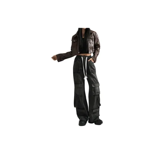 YINLEI Cargo Pants Women's Dark Gray