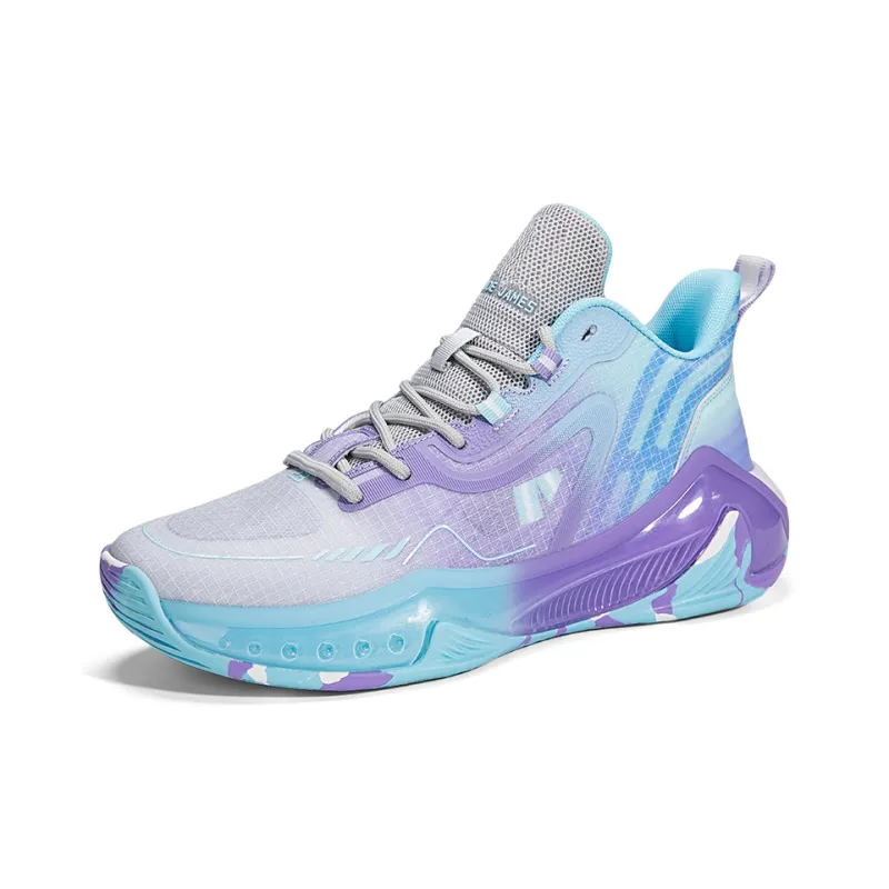 ANDEZHANMUSI Cushioning, Slip Resistant, Abrasion Resistant, Coverage, Support Low Top Basketball Shoes Unisex-10