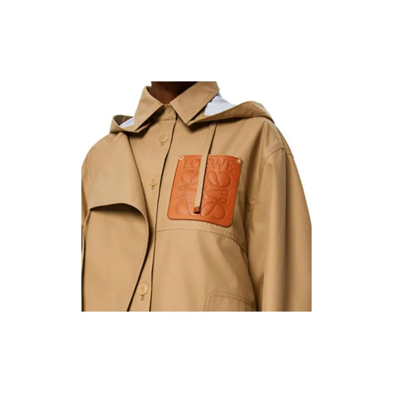 LOEWE Parka Coats Women's Caramel-5