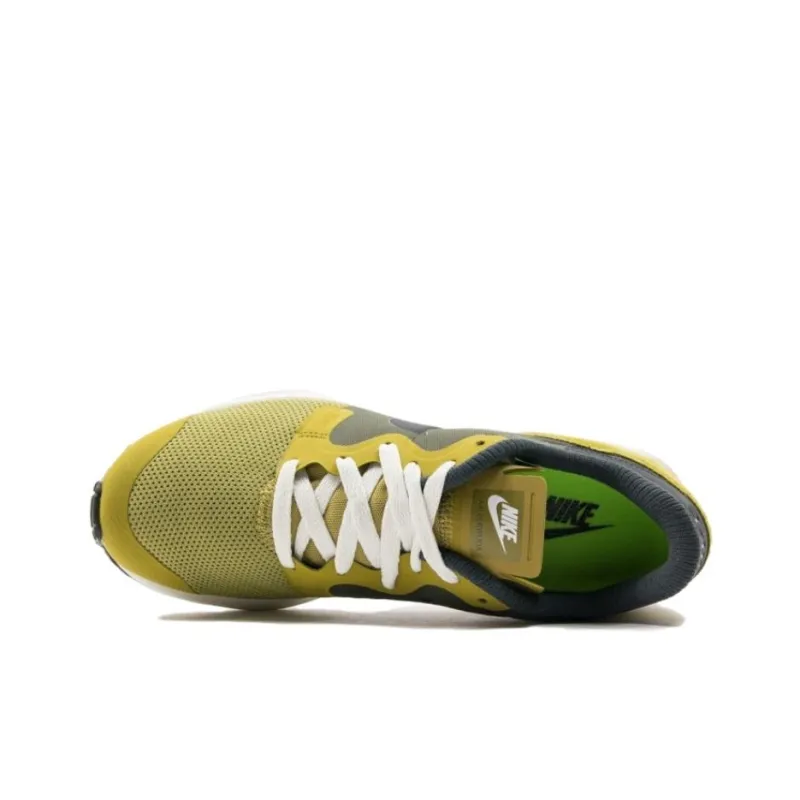 Nike Air Berwuda Cushioning, Wear Resistant Low Top Running Shoes Men's Black Green-2
