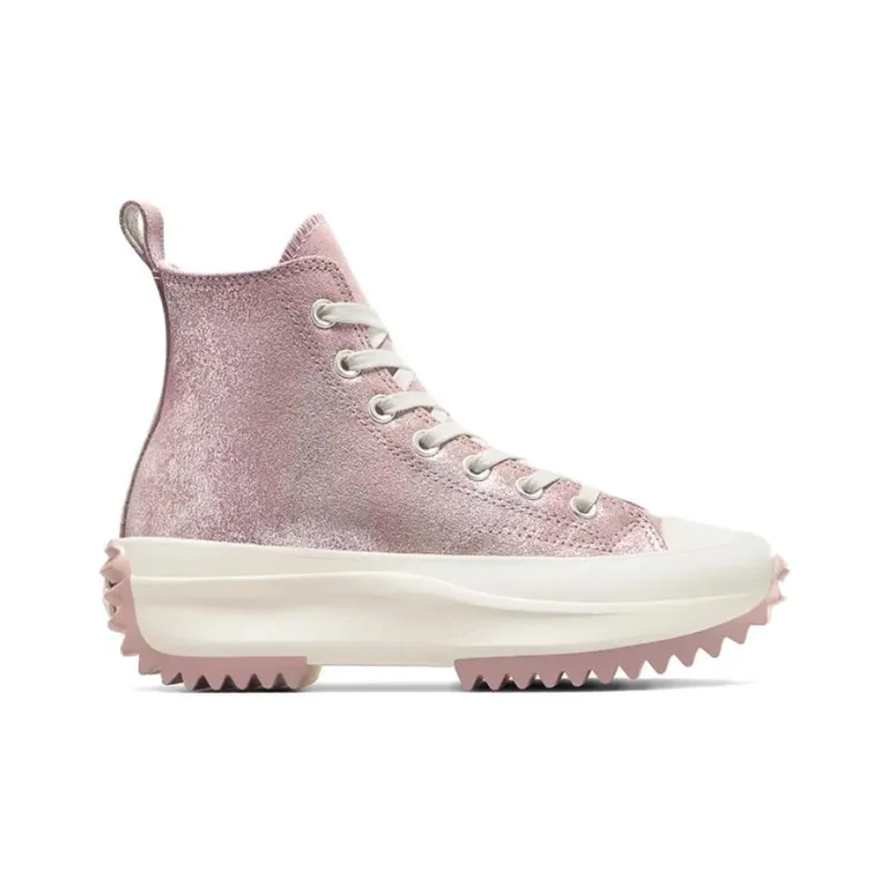 Converse Run Star Hike Anti-Slip Wear-Resistant High-Top Casual Shoes Women's Pink-1