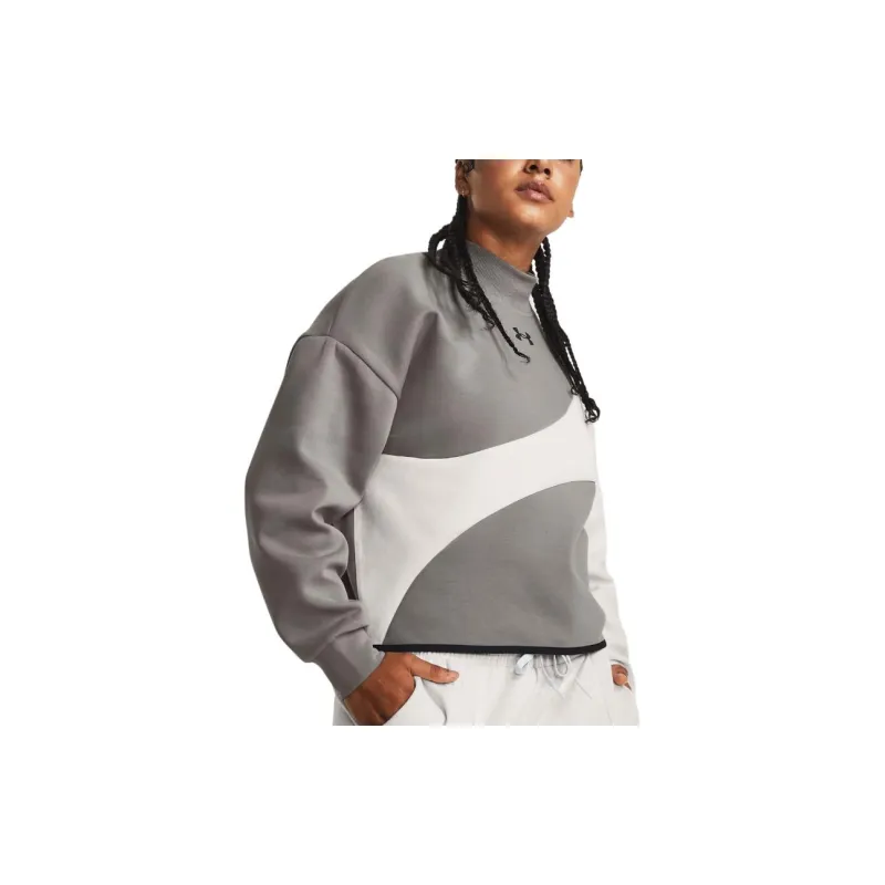 Under Armour Unstoppable Sweatshirt Women's Asphalt Gray-4