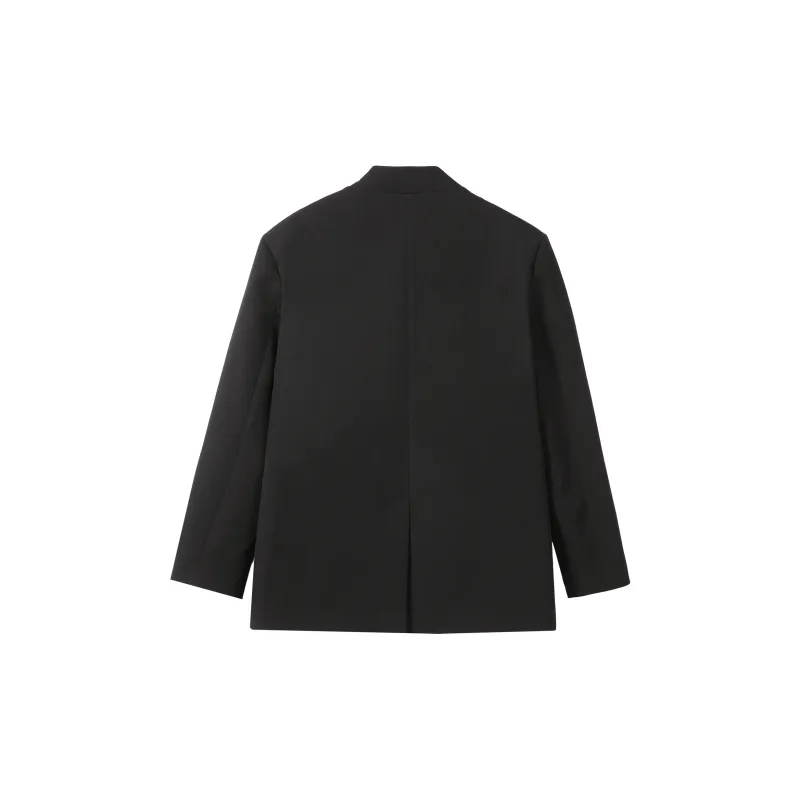 FONDLOOK Jackets Unisex Black-2