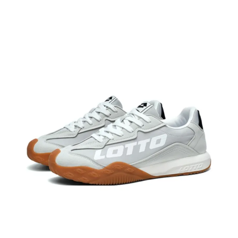 LOTTO Anti-Slip Wear-Resistant Low-Top Casual Shoes Women's Light Gray-2