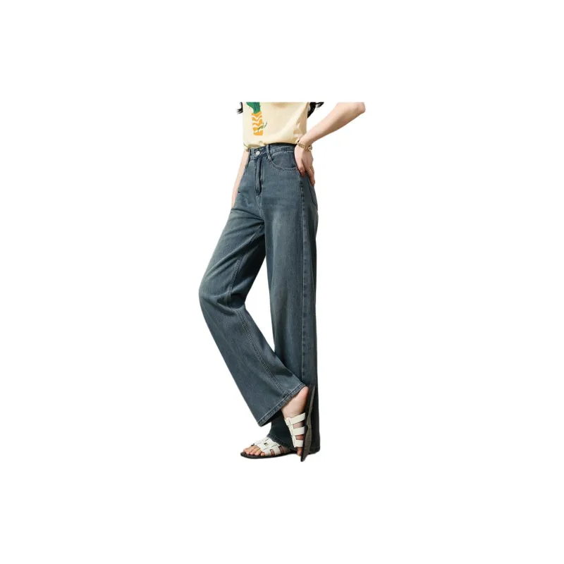 TERRE BLEUE Jeans Women's Dark Blue-1