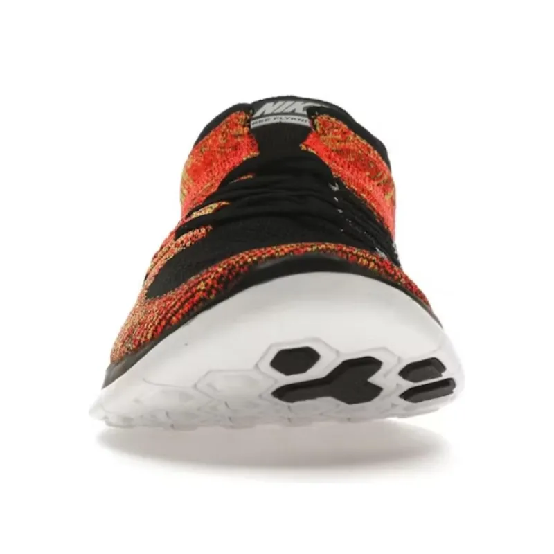 Nike Free Flyknit 4.0 Black Volt Bright Crimson-2
