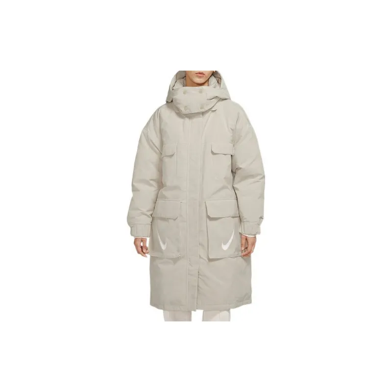 Nike Down Jackets Women's Beige-3
