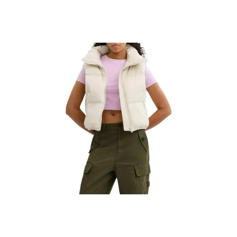 COACH Vests Women's Cream White-1