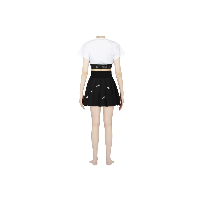 Richie Macie Casual Short Skirts Women's Black-3