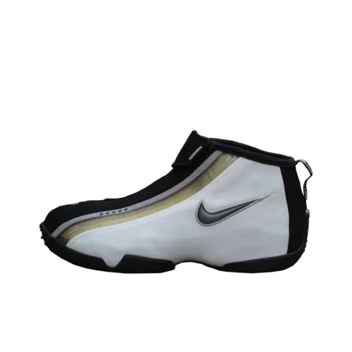 Nike Air Zoom GP 3 Anti Slip Wear Resistant Mid Top Vintage Basketball Shoes Unisex Black White
