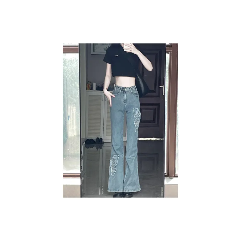 SUNSUNTOWN Jeans Women's Denim Blue-2
