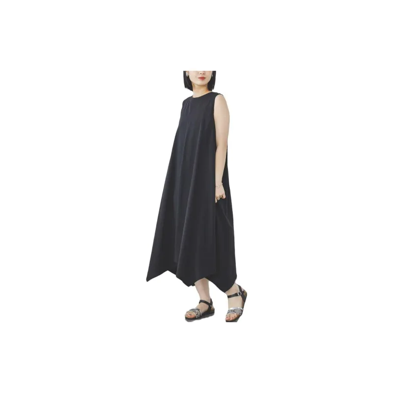 Beams Sleeveless Dresses Women's Black-5