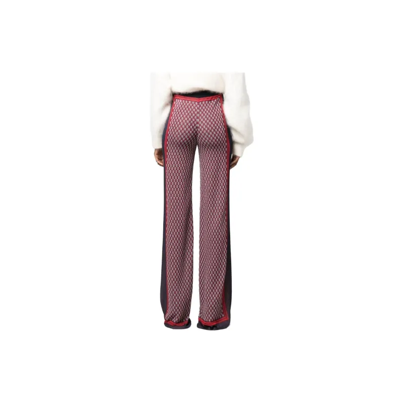 BALMAIN Pb Monogram print Knitted Trousers-2