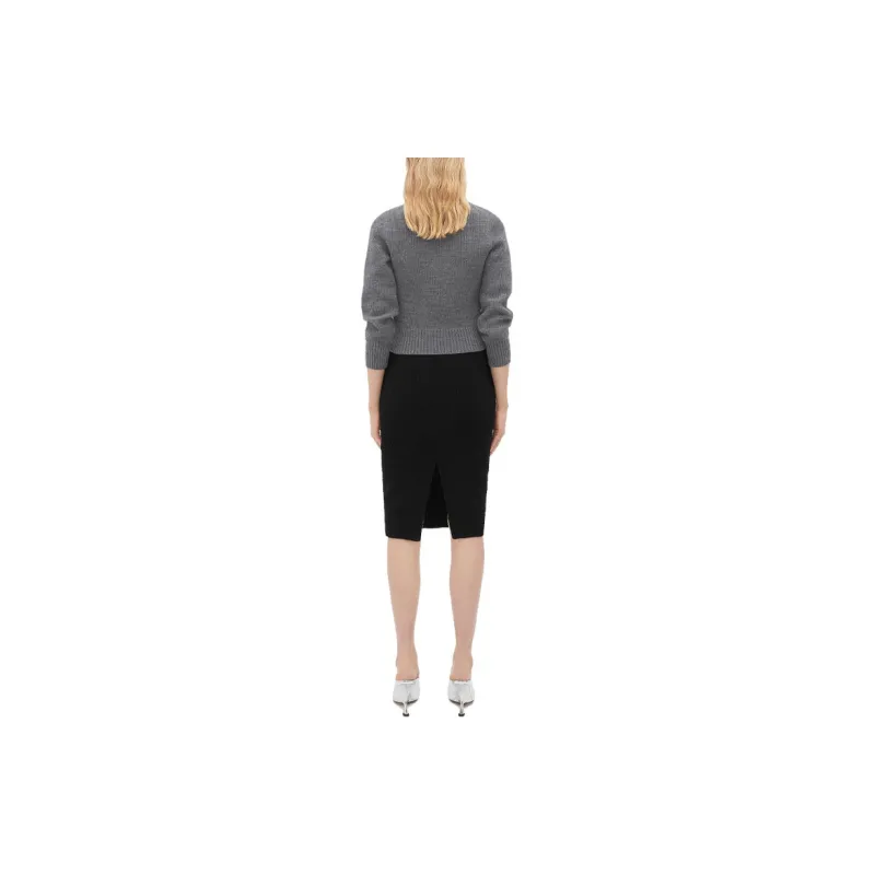 Bottega Veneta High-Rise Midi Skirt-4