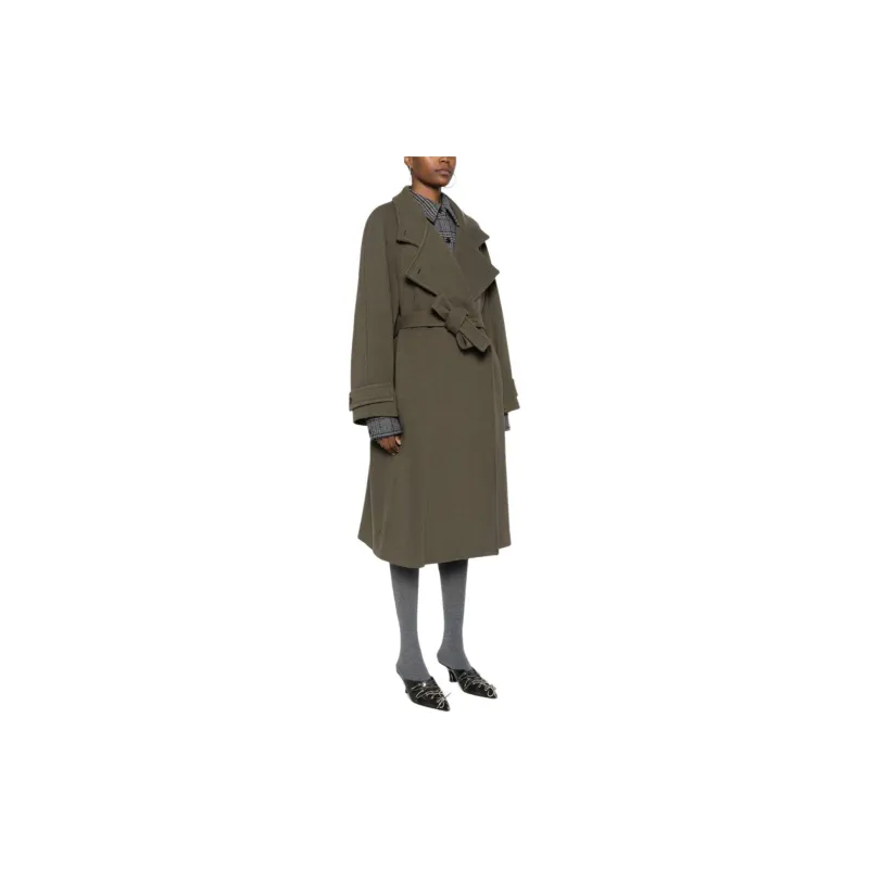 LOW CLASSIC Wrap Twill Coat-3