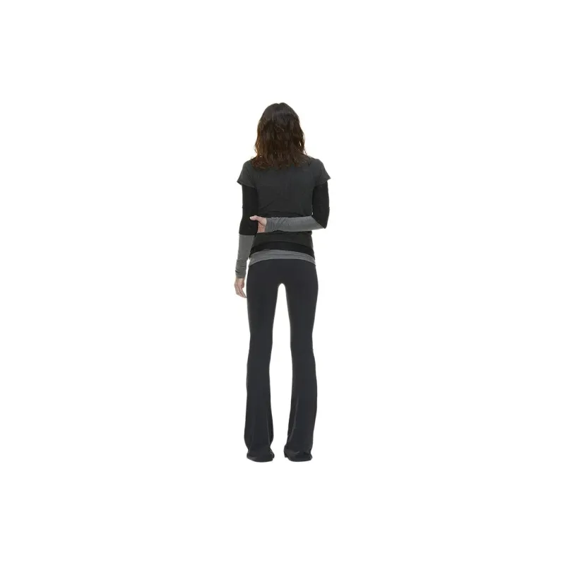 Fax Copy Express SS24 Casual Pants Women's Black-2