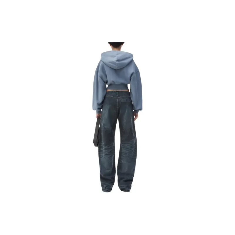 Alexander Wang FW24 Sweatshirt Women's Washed Vintage Blue-2