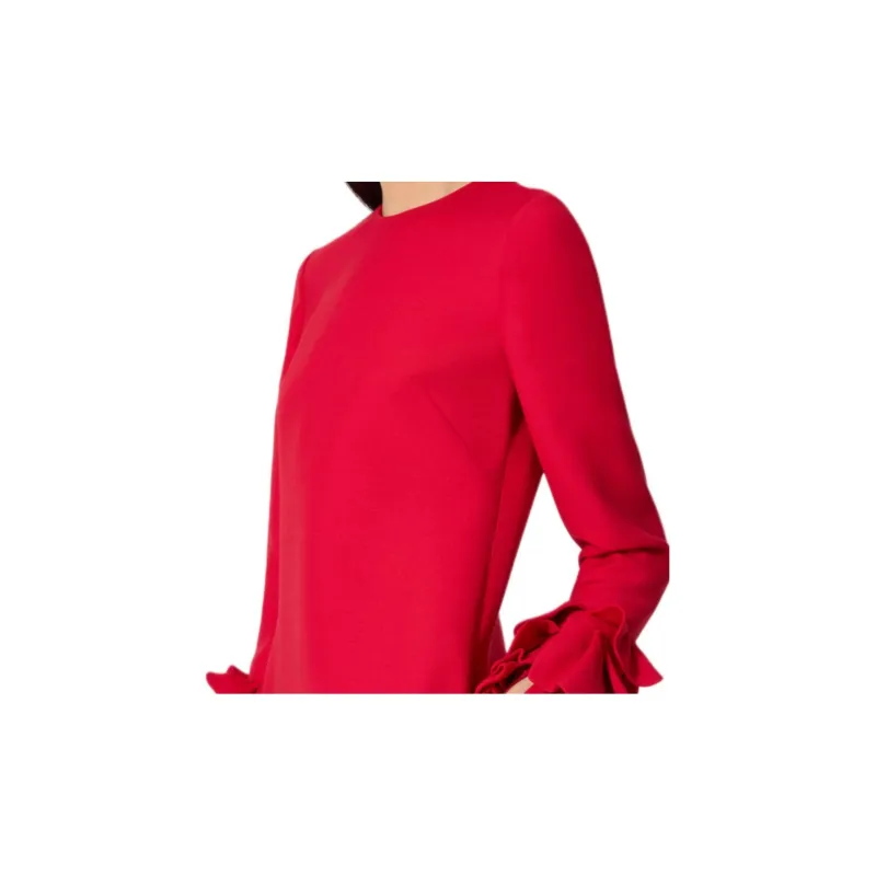 Valentino FW24 Long Sleeved Dress Women's Red-4