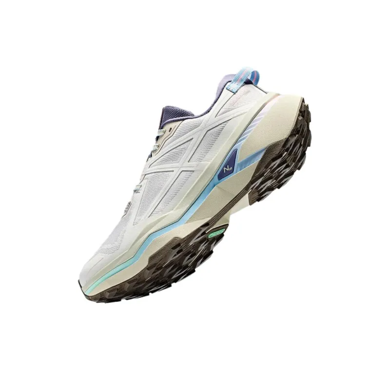 Anta Hunter Fury 2 Anti Slip Wear Resistant Low Top Running Shoes Women's Beige Purple-2