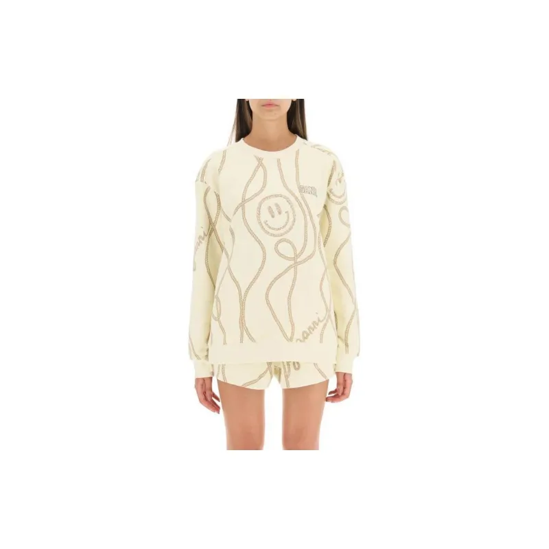 GANNI FW22 Sweater Women's Beige-2