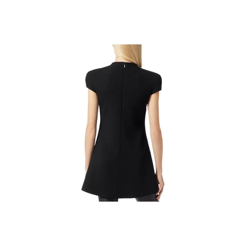 FANSIZHE VERSACE Short Sleeved Dress Women's Black-2