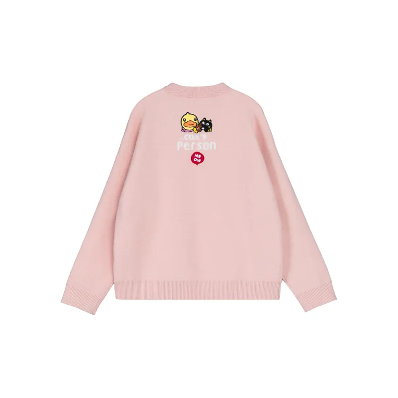 B.Duck Sweater Women's Dusty Pink-1