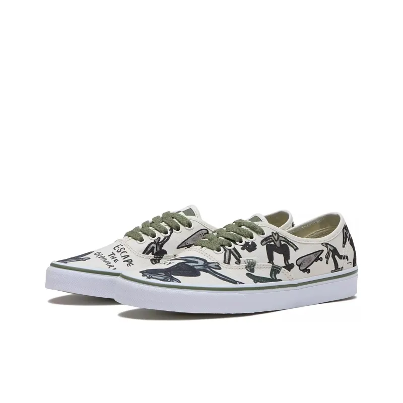 Vans X Bolin Authentic 'Marshmallow Olive Green'-2