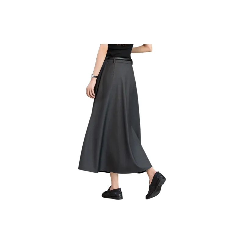 XWI Casual Long Skirt Women's Heather Gray-2