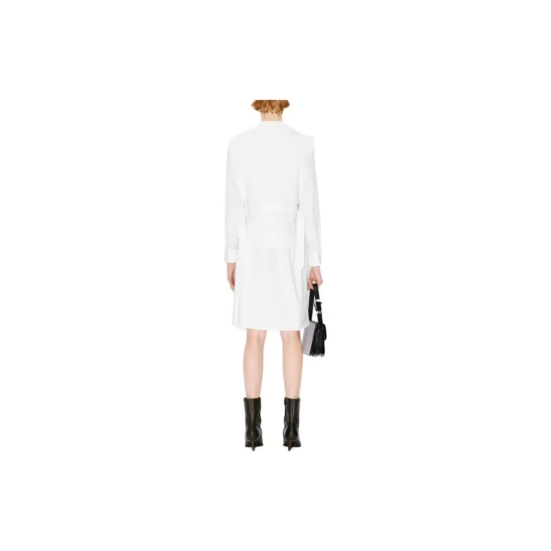 KENZO SS24 Long-Sleeved Dresses Women's White-3