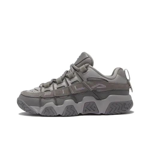 FILA FUSION Barricade Vintage Basketball Shoes Women's Low-Top Granite Gray/Sand Warm Gray