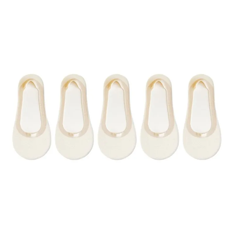 ROBINHOOD No Show Socks Women's 5 Pack-14