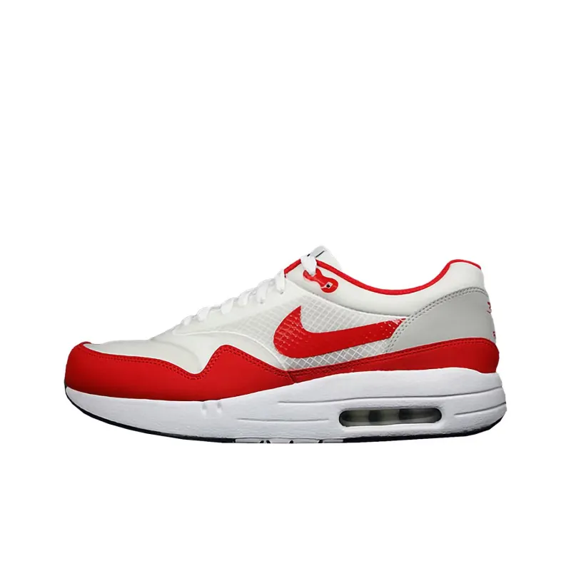 Nike AIR MAXIM 1 Anti-Slip Wear-Resistant Low-Top Casual Shoes Men's White Red-0