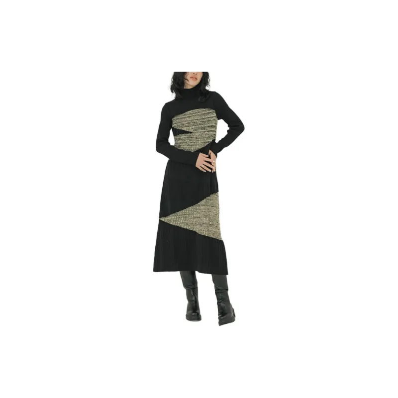PUBLIC TOKYO Long Sleeved Dresses Women's Black-3