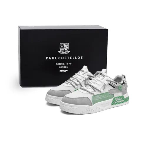 PAUL COSTELLOE Skateboard Shoes Men Low-Top Green