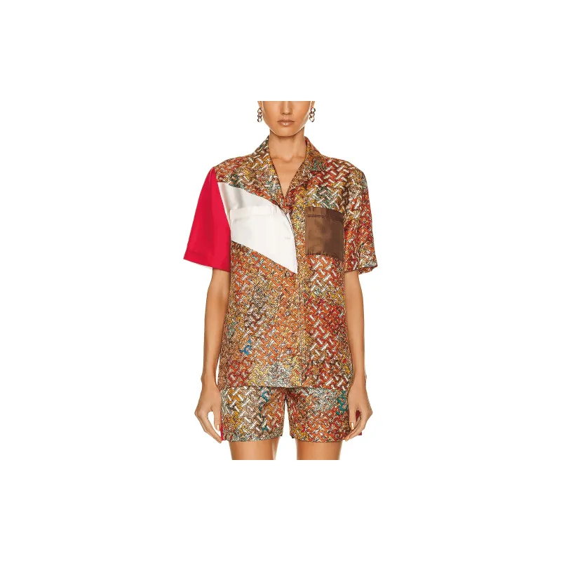Burberry Monogram print Silk Shirt-2
