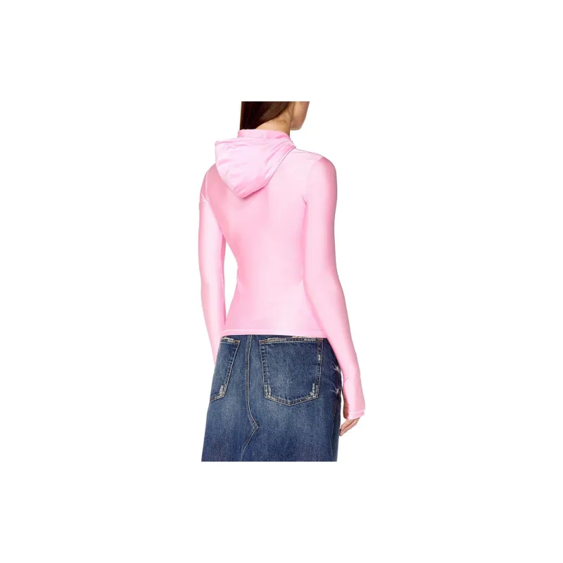 DIESEL Metal Hoodie 'Pink'-2