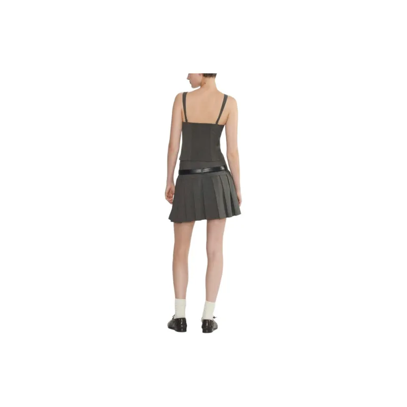 ARITZIA Sunday Best Roulade Top Camisole Women's Heather Charcoal/Stone Phoebe Zhennan Charcoal-2