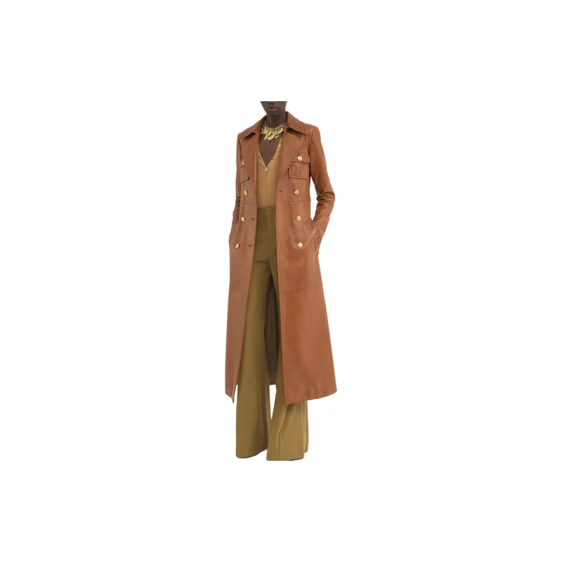 Chloe Trench Coat Women's Caramel-1