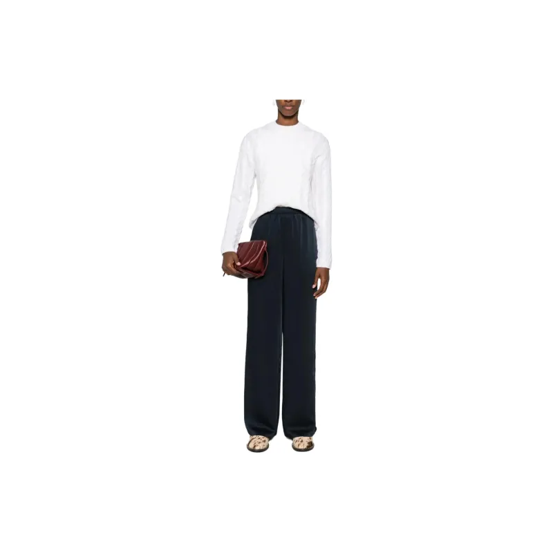 VINCE Straight leg Satin Trousers-1