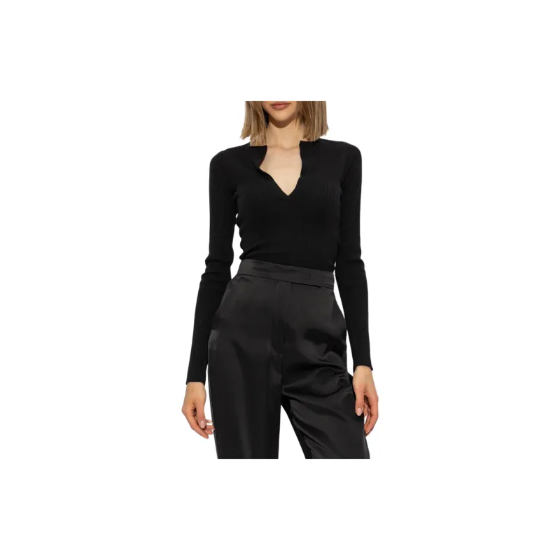 MaxMara Urlo Ribbed Long Sleeve Sweater-2