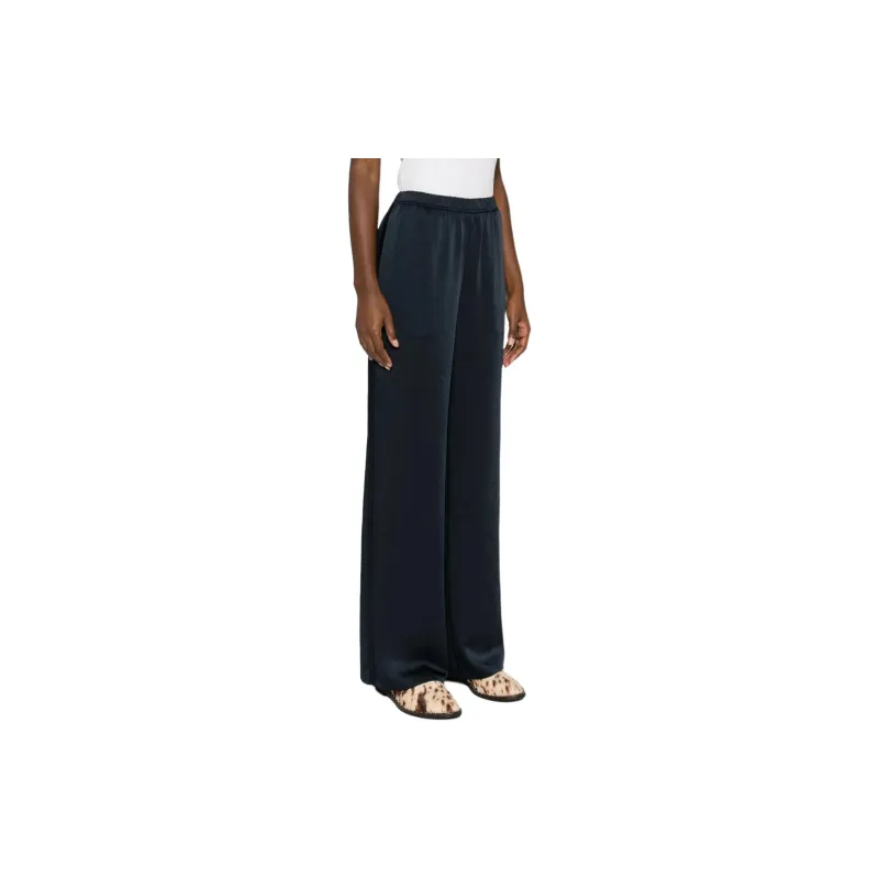 VINCE Straight leg Satin Trousers-3