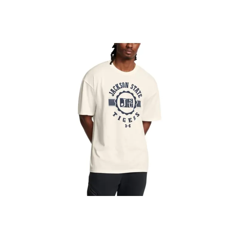 Under Armour CollegiateGameday Heavyweight Performance Cotton Oversized T-Shirt Men's White-2