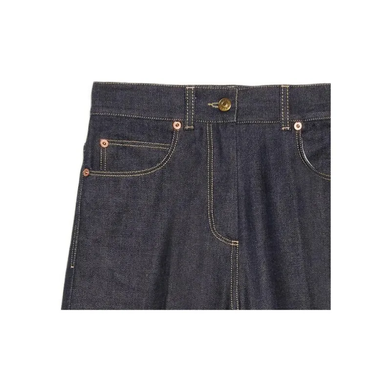 GUCCI Horsebit Wide Jeans-5
