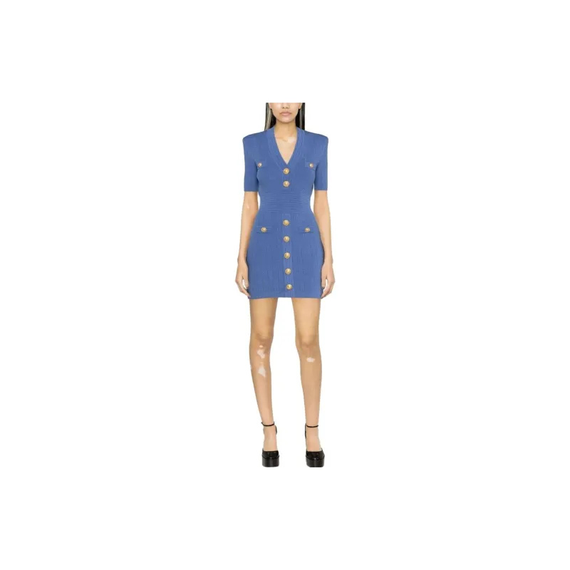 BALMAIN Knitted Mini Dress-2